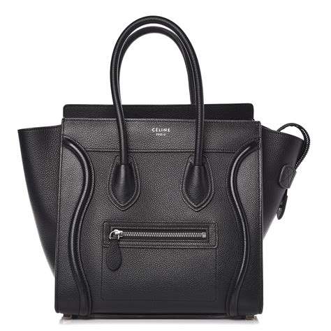 celine micro luggage leather|Celine luggage micro shopper calfskin.